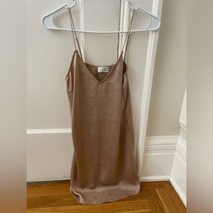 Aritzia Wilfred free champagne dress XXS